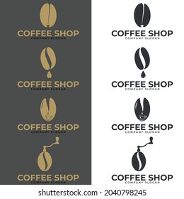 Coffee shop logo. Coffee Logo. Set of modern vintage coffee shop logos. Vector illustration