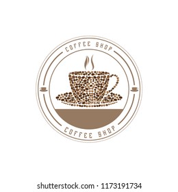 coffee shop logo template