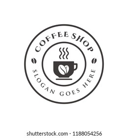 Coffee Coffee Shop Logo Template Stock Vector (Royalty Free) 1188054256