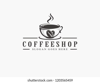 Coffee, coffee shop logo template