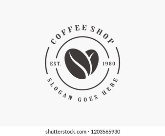 Coffee, coffee shop logo template