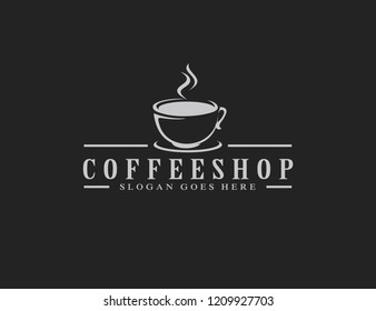 Coffee, coffee shop logo template