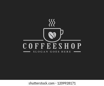 Coffee, coffee shop logo template