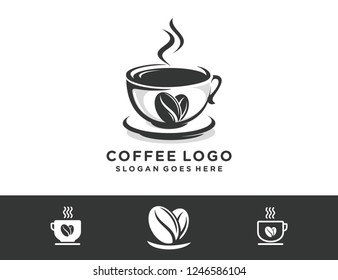 Coffee shop logo template