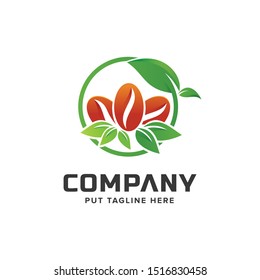 Coffee shop logo template for company 