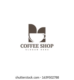 Coffee shop logo template design. vector eps 10
