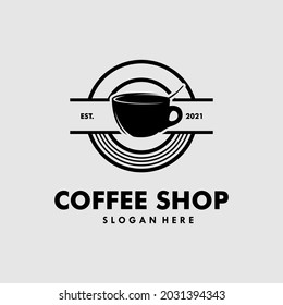 Diseño de plantillas de logotipo de cafetería