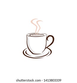  coffee shop logo template icon symbol vector