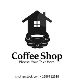 Coffee shop logo template illustration