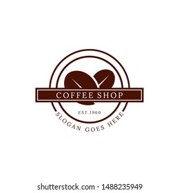 Coffee shop logo template, prefessional services for branding your company, organization, and business