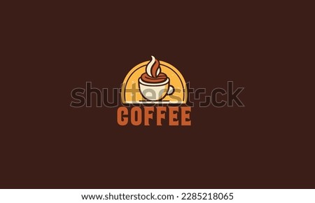 coffee shop logo Template vector illustration 