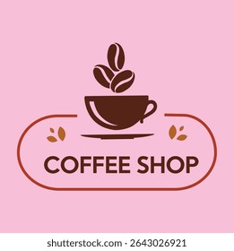 Coffee Shop Logo vector color 