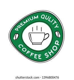 Coffee shop logo vector, coffee cup icon design, web icon, business sign