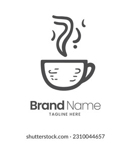 Coffee shop logo vector, coffee cup logo, cup icon vector, cup logo, tea cup logo