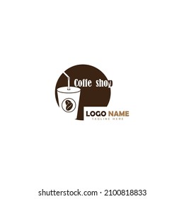 coffee shop logo vector design template