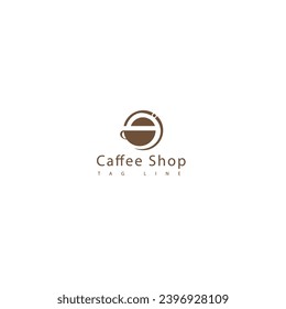 Diseño de vectores con el logotipo de la cafetería, plantilla de ilustración vectorial para la cafetería