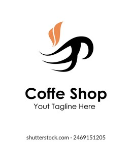 Coffee shop logo vector design