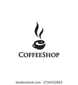 Coffee Shop Logo Vector Dring Symbols