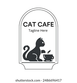 Coffee shop logo vector with eps format file.