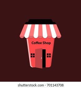 coffee shop logo vector eps 10