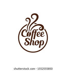 Coffee Shop Logo Vector Icon Design
