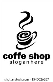 coffee shop logo for vector illustration or image