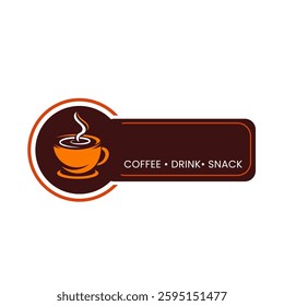 coffee shop logo vector illustration