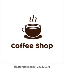 Coffee Shop Logo Vector Illustration