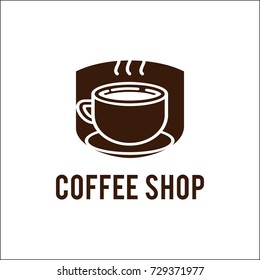 Coffee Shop Logo Vector Illustration
