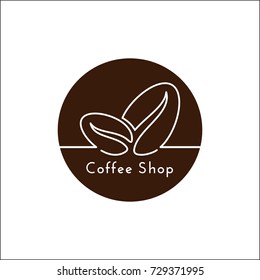 Coffee Shop Logo Vector Illustration