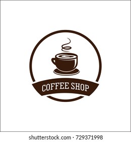 Coffee Shop Logo Vector Illustration