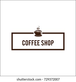 Coffee Shop Logo Vector Illustration