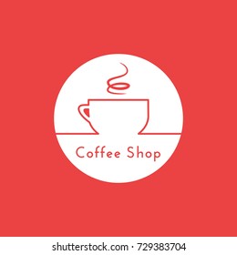 Coffee Shop Logo Vector Illustration
