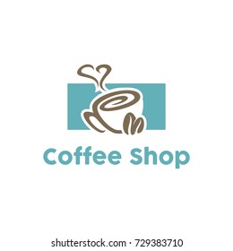 Coffee Shop Logo Vector Illustration