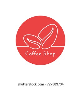 Coffee Shop Logo Vector Illustration