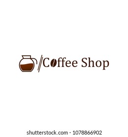 Coffee Shop Logo Vector Template Design Illustration