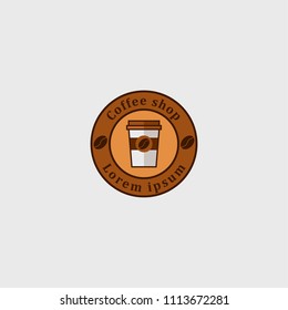 Coffee Shop Logo Vector Template Design Illustration
