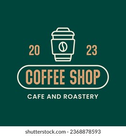 Coffee Shop Logos, Badges and Labels Design Isolated. Cup, coffee, cafe vintage style objects retro vector illustration isolated