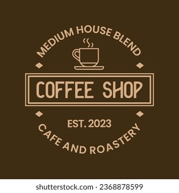 Coffee Shop Logos, Badges and Labels Design Isolated. Cup, coffee, cafe vintage style objects retro vector illustration isolated