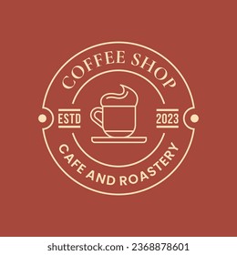 Coffee Shop Logos, Badges and Labels Design Isolated. Cup, coffee, cafe vintage style objects retro vector illustration isolated