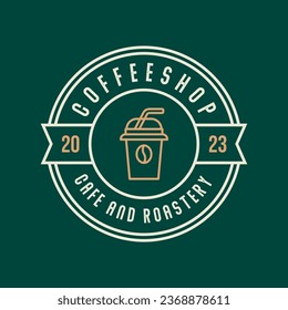 Coffee Shop Logos, Badges and Labels Design Isolated. Cup, coffee, cafe vintage style objects retro vector illustration isolated