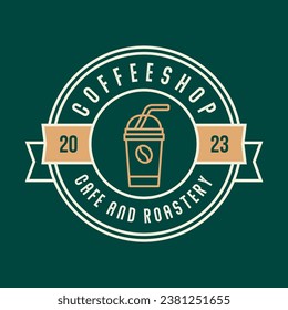 Coffee Shop Logos, Badges and Labels Design Isolated. Cup, coffee, cafe vintage style objects retro vector illustration isolated