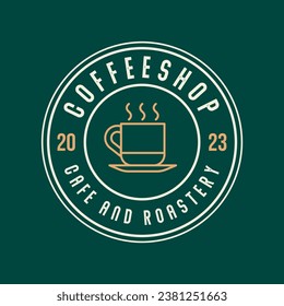 Coffee Shop Logos, Badges and Labels Design Isolated. Cup, coffee, cafe vintage style objects retro vector illustration isolated