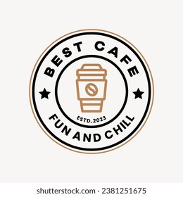 Coffee Shop Logos, Badges and Labels Design Isolated. Cup, coffee, cafe vintage style objects retro vector illustration isolated