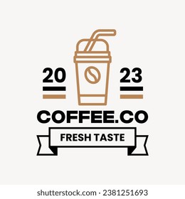 Coffee Shop Logos, Badges and Labels Design Isolated. Cup, coffee, cafe vintage style objects retro vector illustration isolated