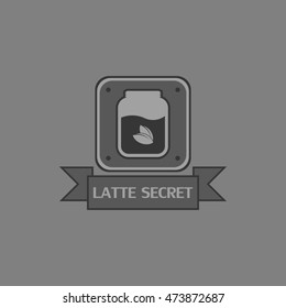 Coffee Shop Logos, Badges and Labels Design Elements. Cup, beans, cafe vintage style objects retro vector illustration.