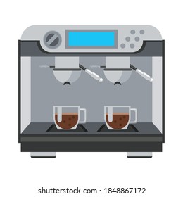 coffee shop make machine appliance vector illustration design