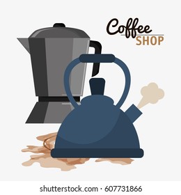 coffee shop maker machine pot