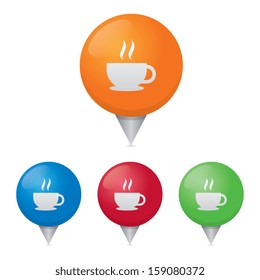 Coffee Shop Map Markers