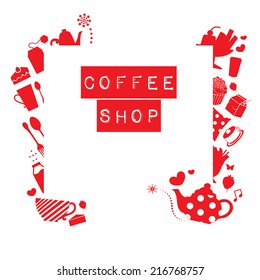 coffee shop menu copy frame